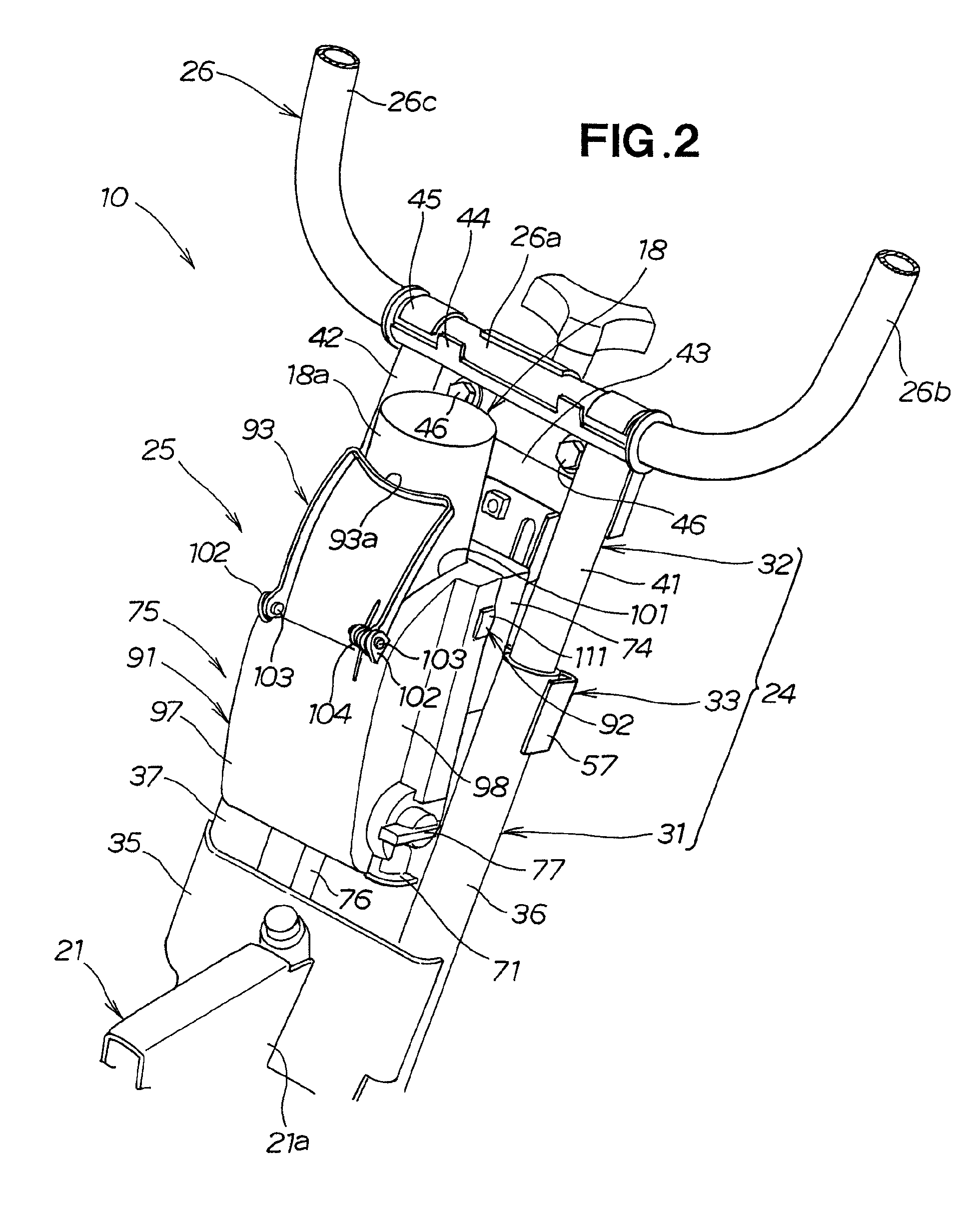 Gas-engine-mounted working machine