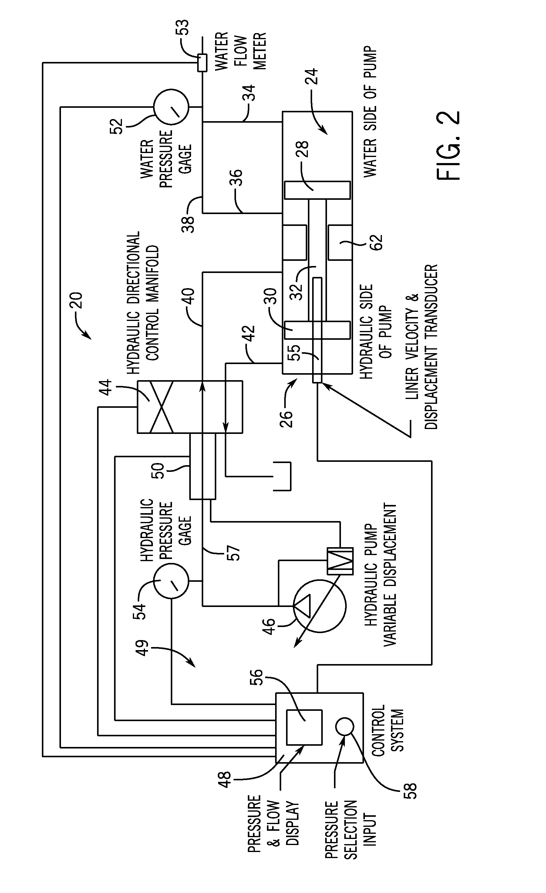 Reciprocating water pump