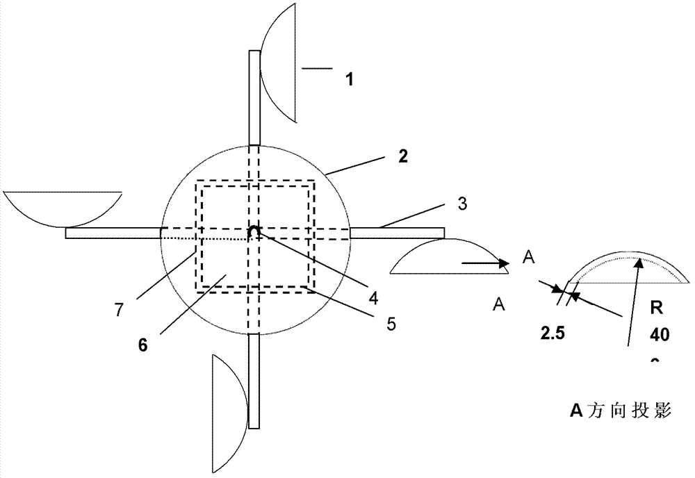 Equipment for semispherical horizontally rotary wind power generating system