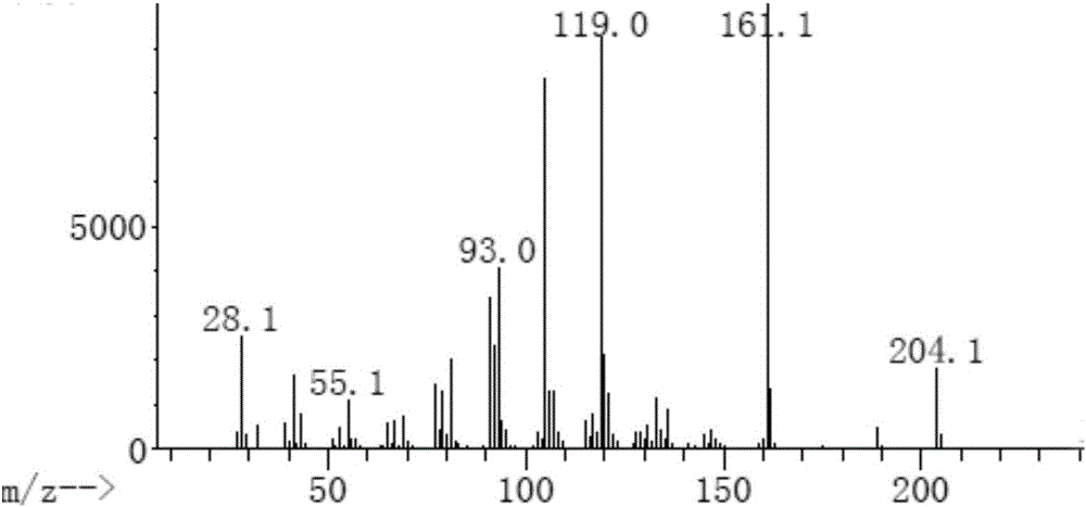 Method for establishing fingerprint spectrum to identify Phoebe zhennan based on GC-MS technology