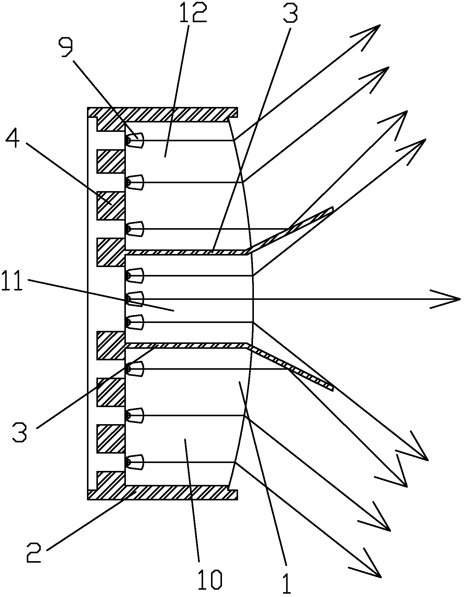 Illumination-bias light-emitting diode (LED) lamp