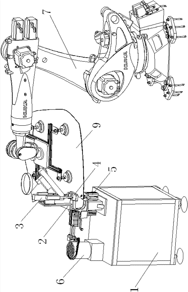 Method and device for bonding stud onto glass