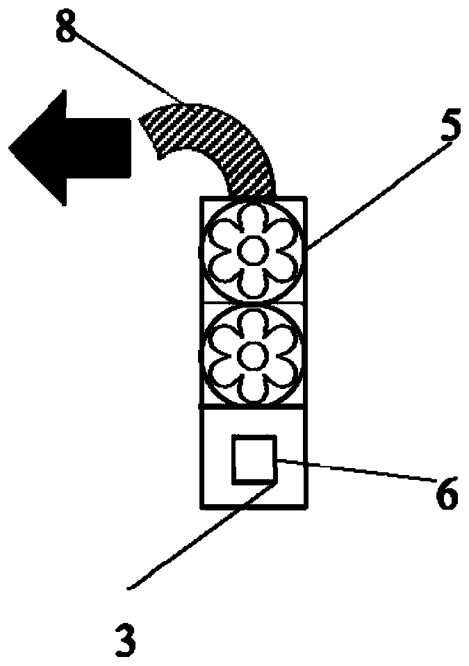 High-voltage electrostatic filtering device of virus prevention and control positive-pressure biological protective clothing