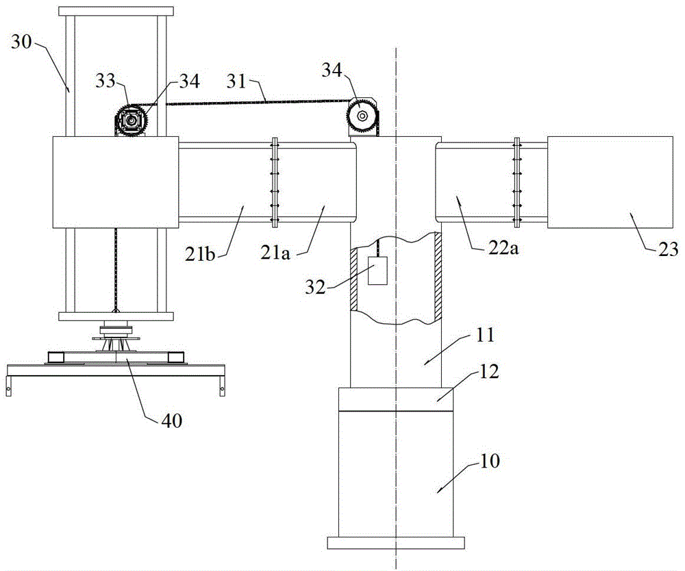 Tower rotary single-arm automatic stacking machine