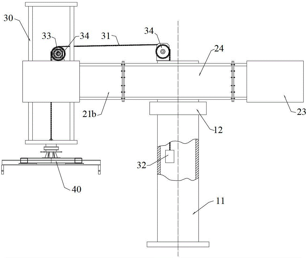 Tower rotary single-arm automatic stacking machine