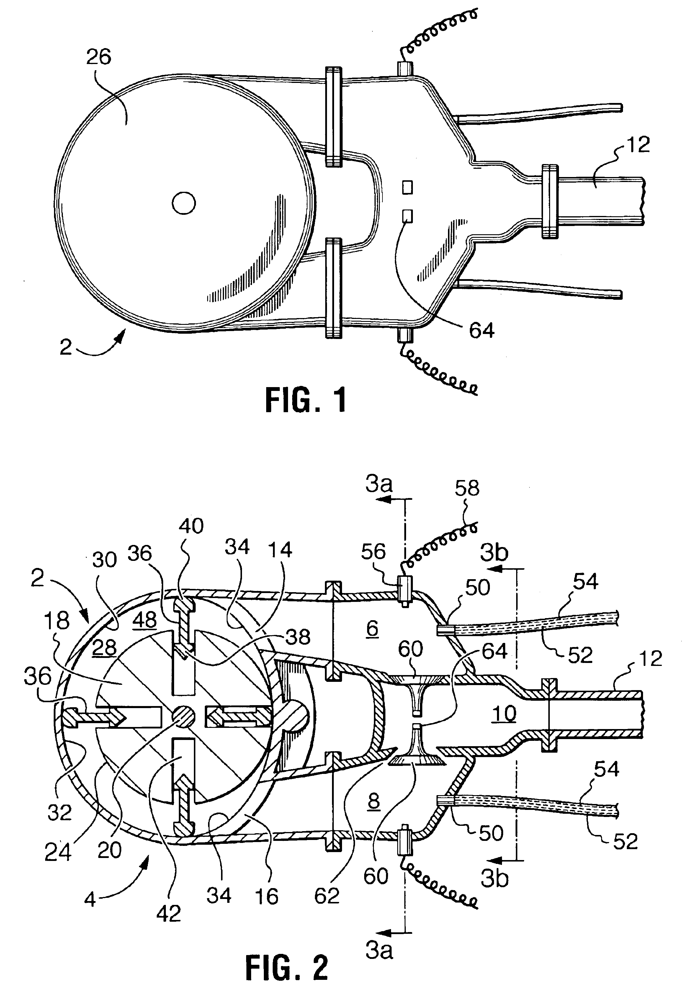 Combustion and exhaust heads for fluid turbine engines