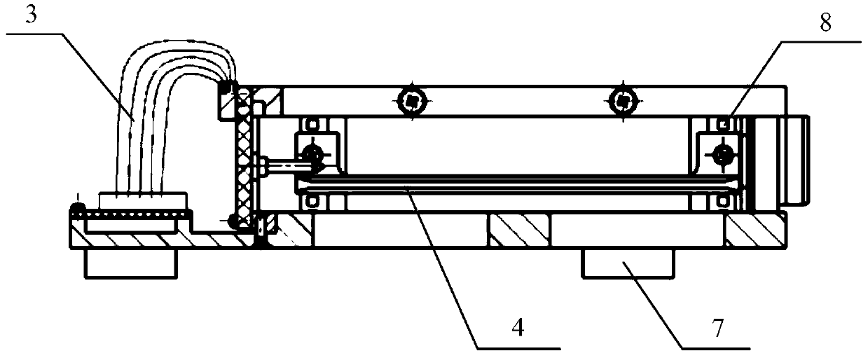 Horizontal type VPX module debugging device