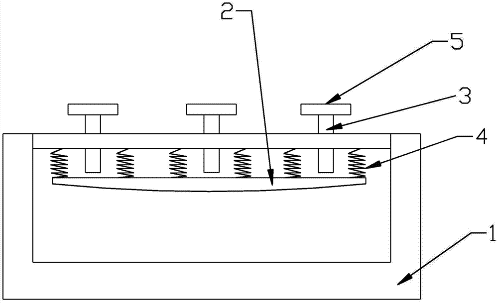 Clamp for concave workpiece