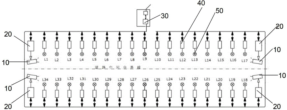 Image-recognition-type street lamp brightness prediction control and maintenance system