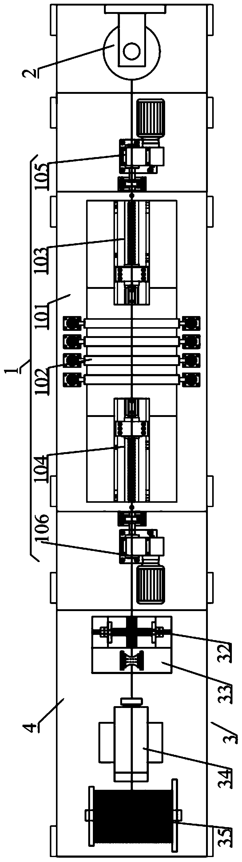 Withstand voltage detection device for high-performance electrical copper wire and working method of device