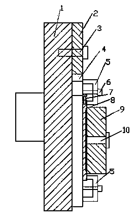 Six-hole gasket machining clamp