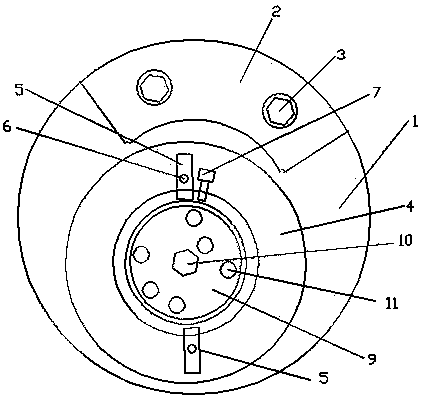 Six-hole gasket machining clamp