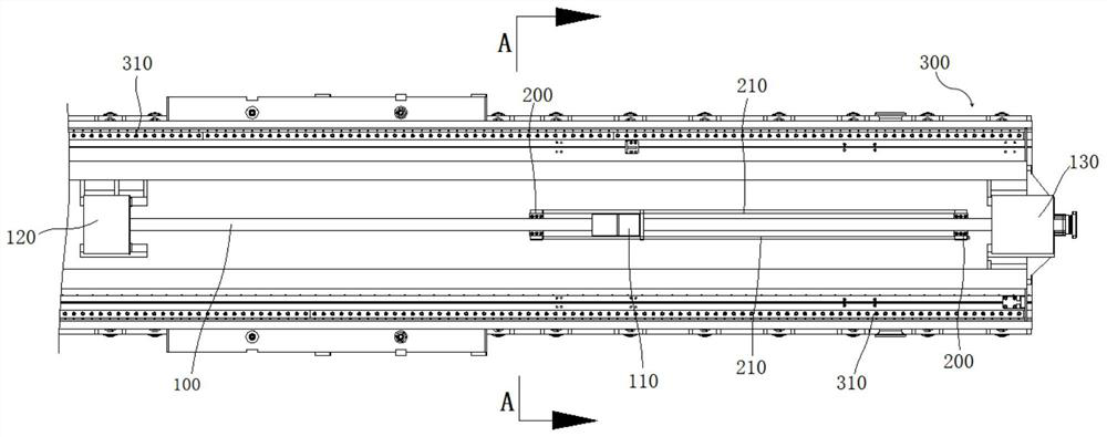 High-rigidity lead screw transmission and lathe bed system