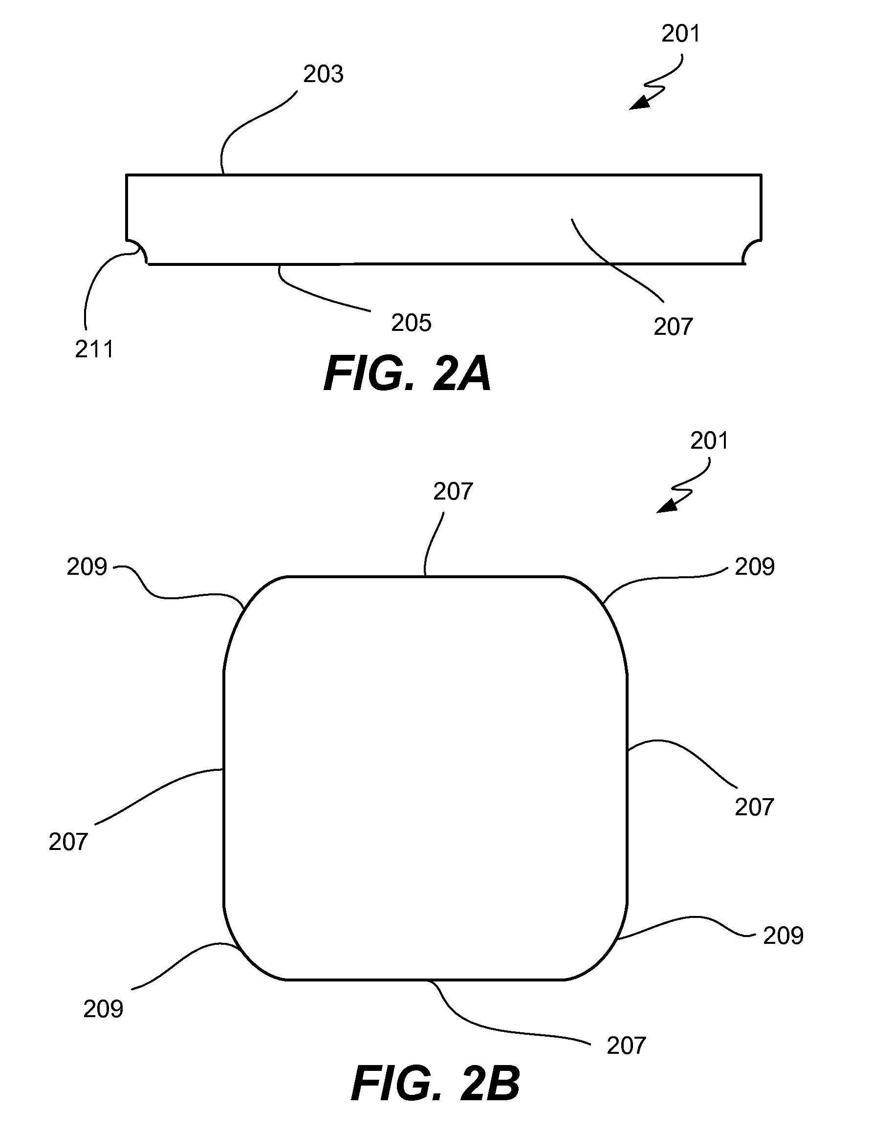 Rounded die configuration for stress minimization and enhanced thermo-mechanical reliability