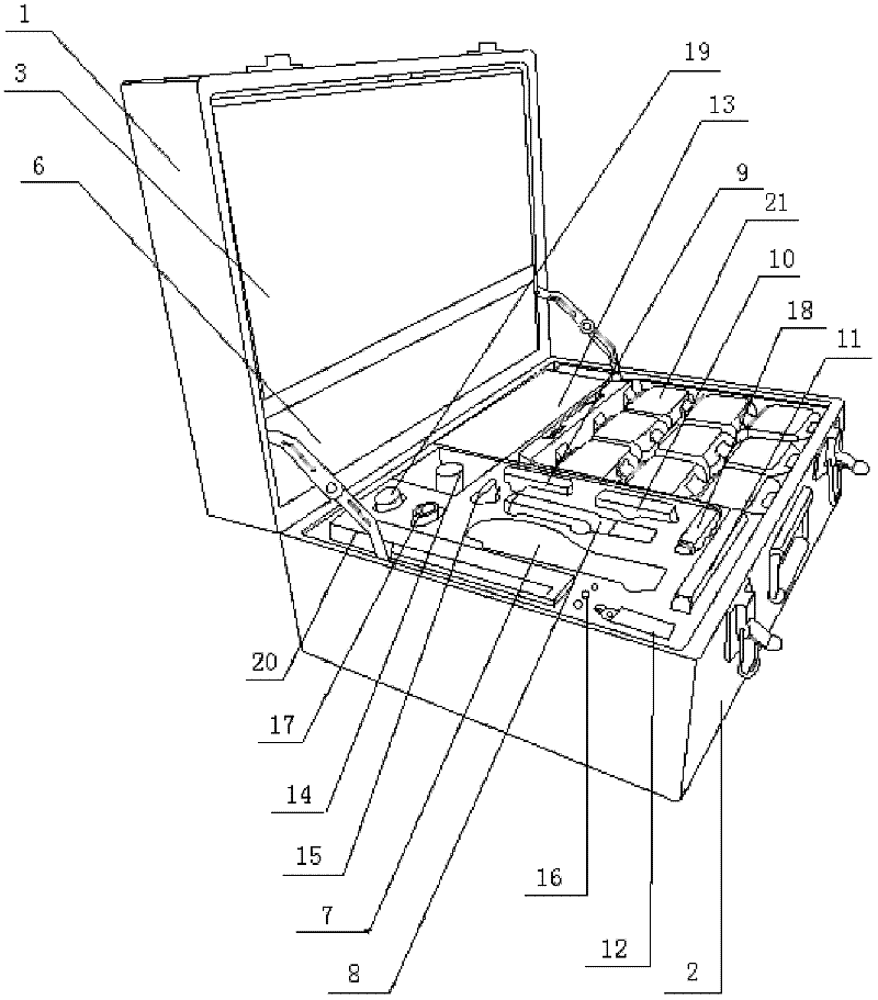 Portable suitcase for health security