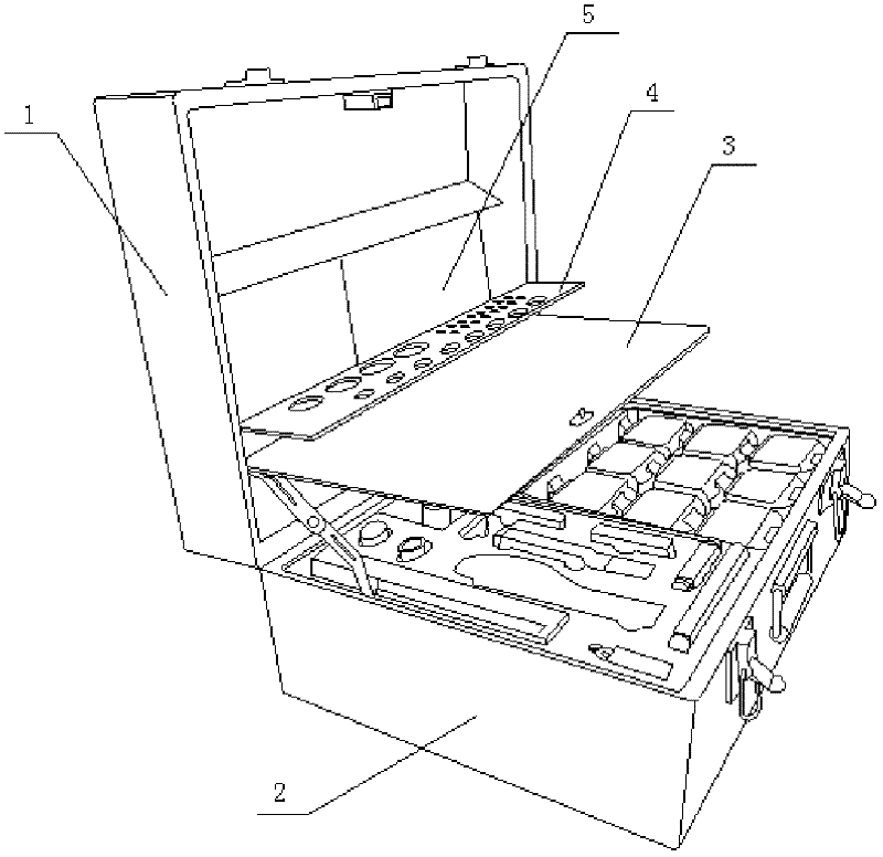 Portable suitcase for health security