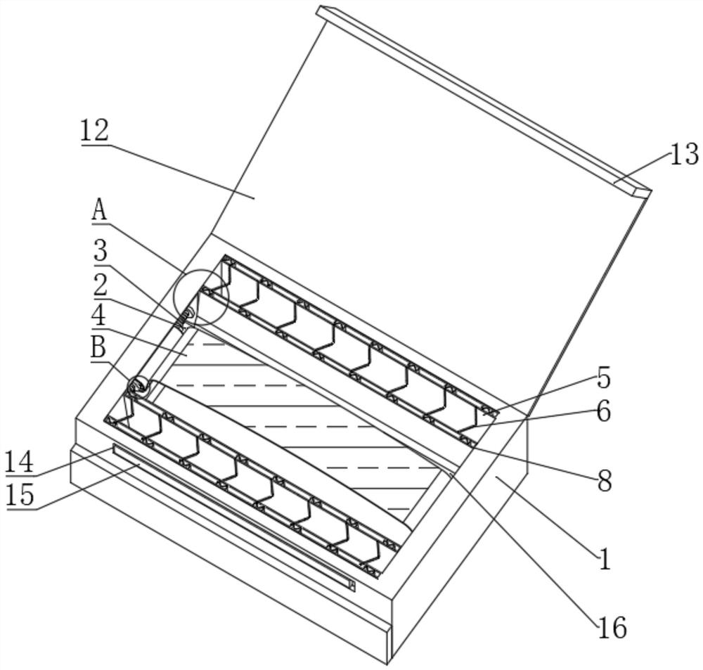 Multi-layer shock-resistant packaging box for electronic products