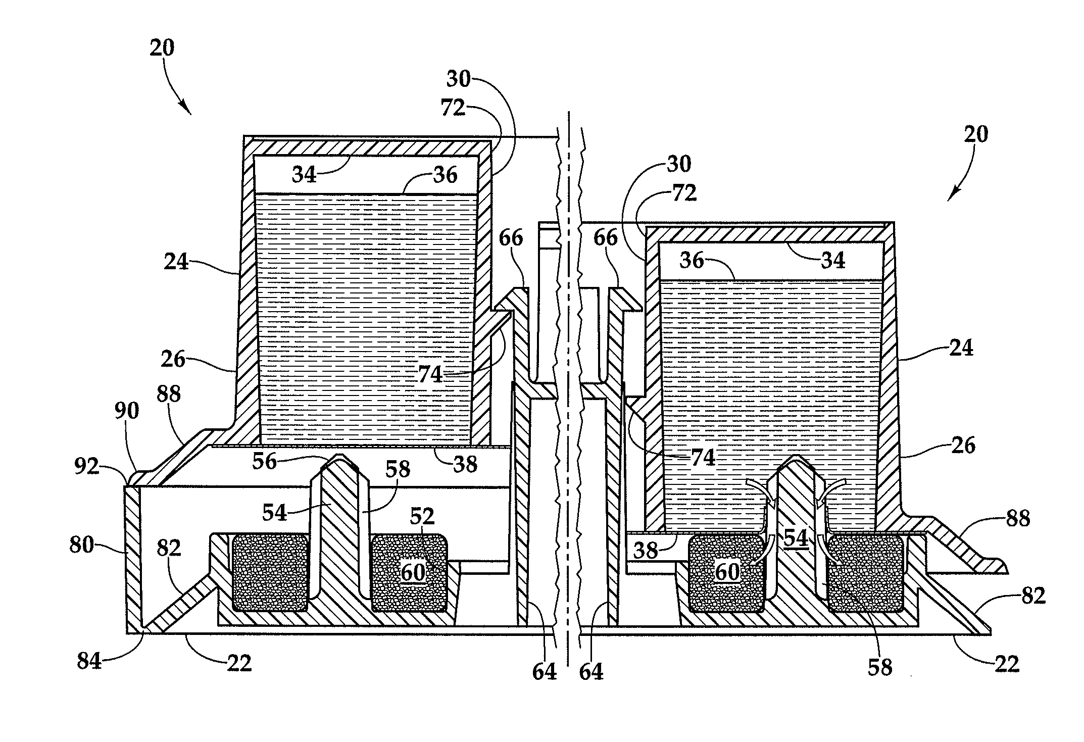 Ant bait dispenser