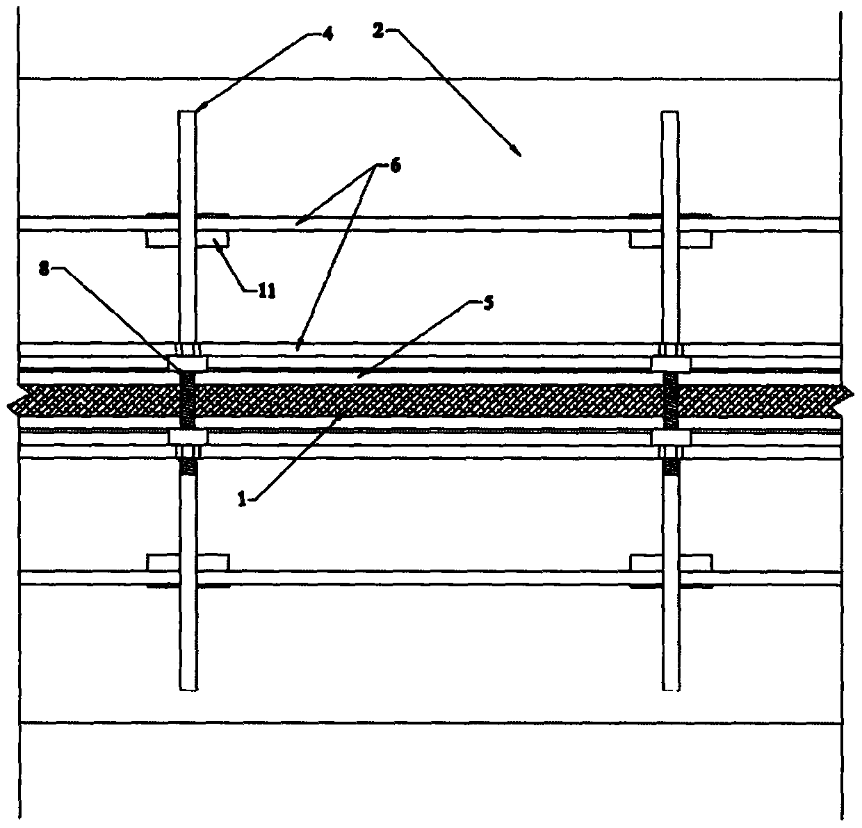 Rubber waterstop and foam board fixing device for box culvert continuous placement and using method thereof