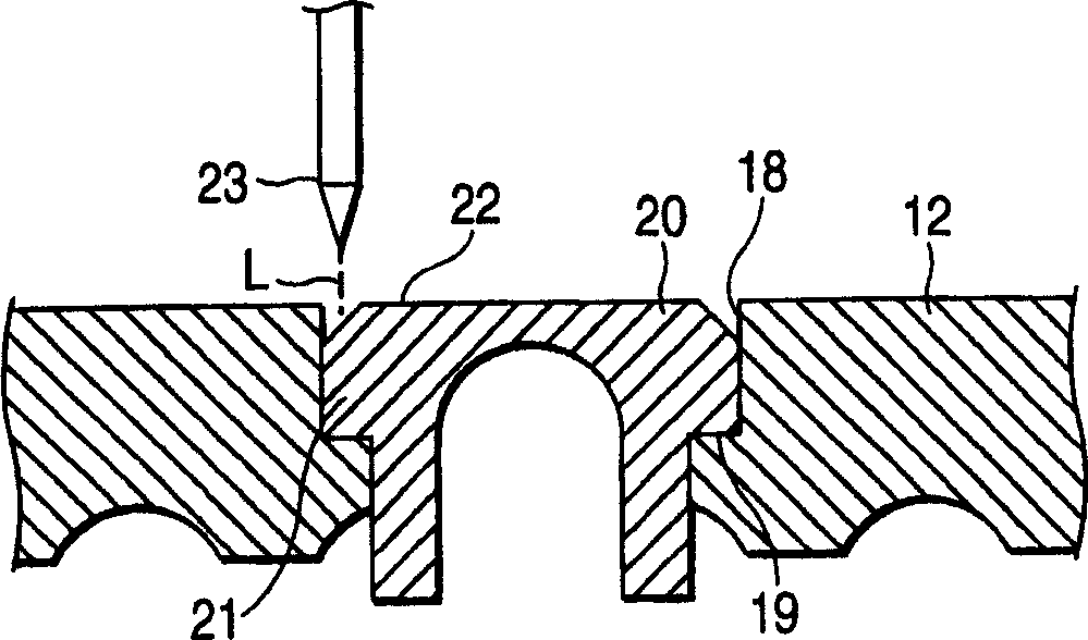 Method for working nut screw of ball screw