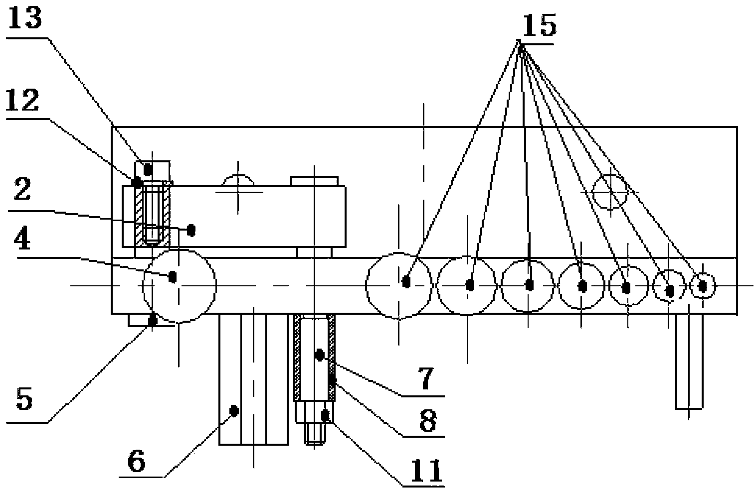 Setting treatment device for turnout snow-melting fixture