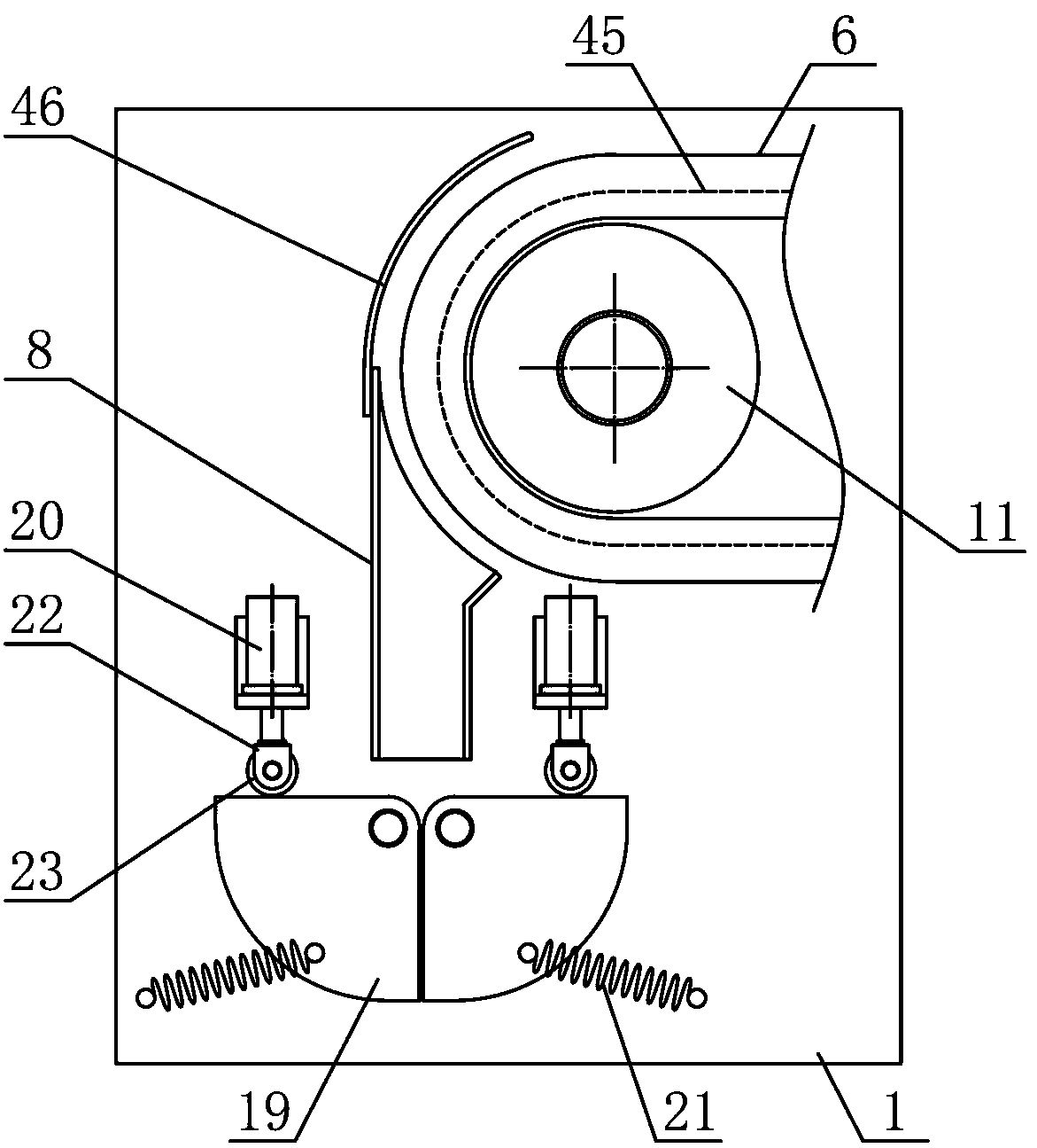 Metering guide mechanism for seed packing