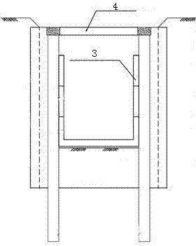 Circular pipe-jacking working pit deep foundation pit supporting technology construction method