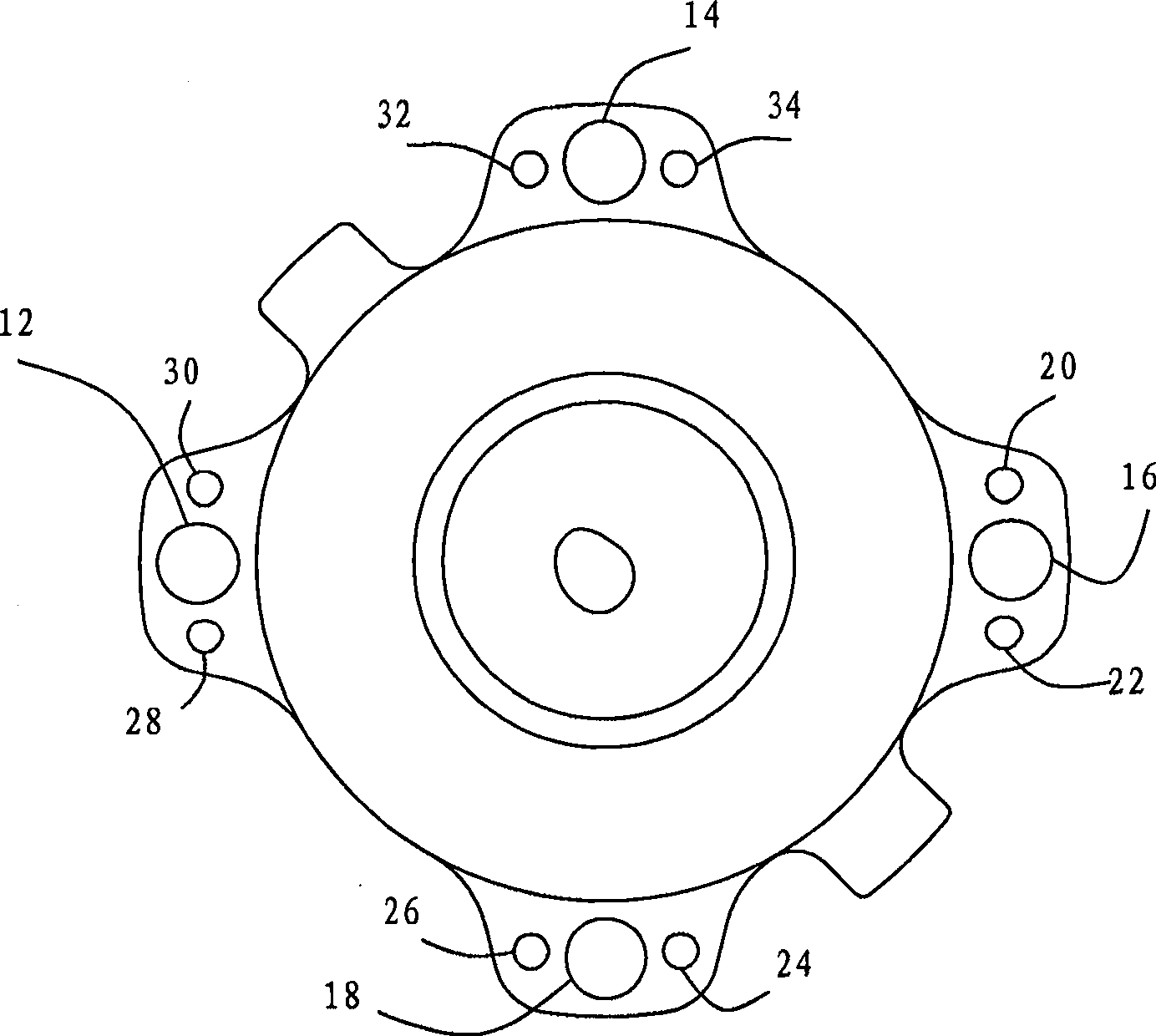 Installation mechanism for scroll compressor non-revolution whirlpool piece and installation method thereof