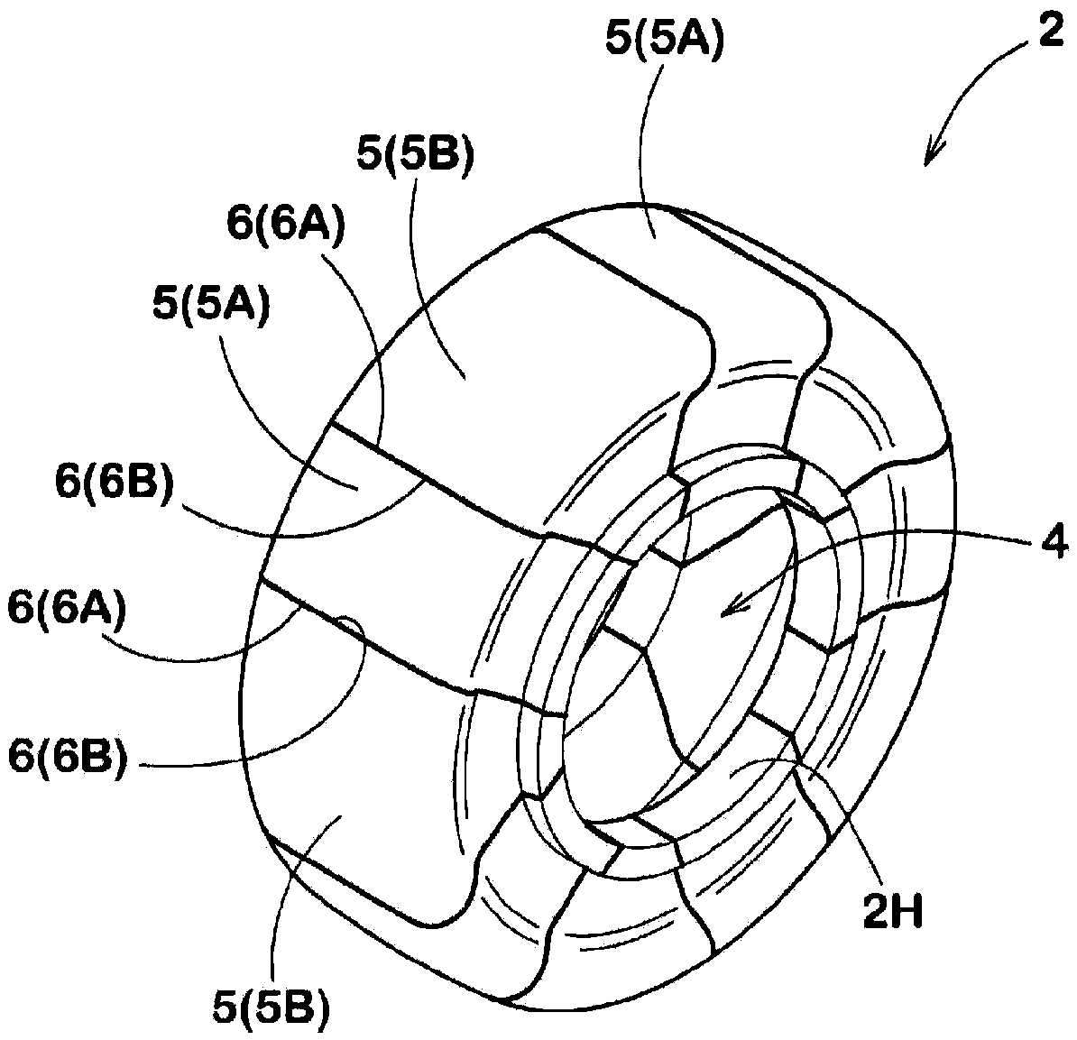 Rigid core for tire formation and tire manufacturing method using the same