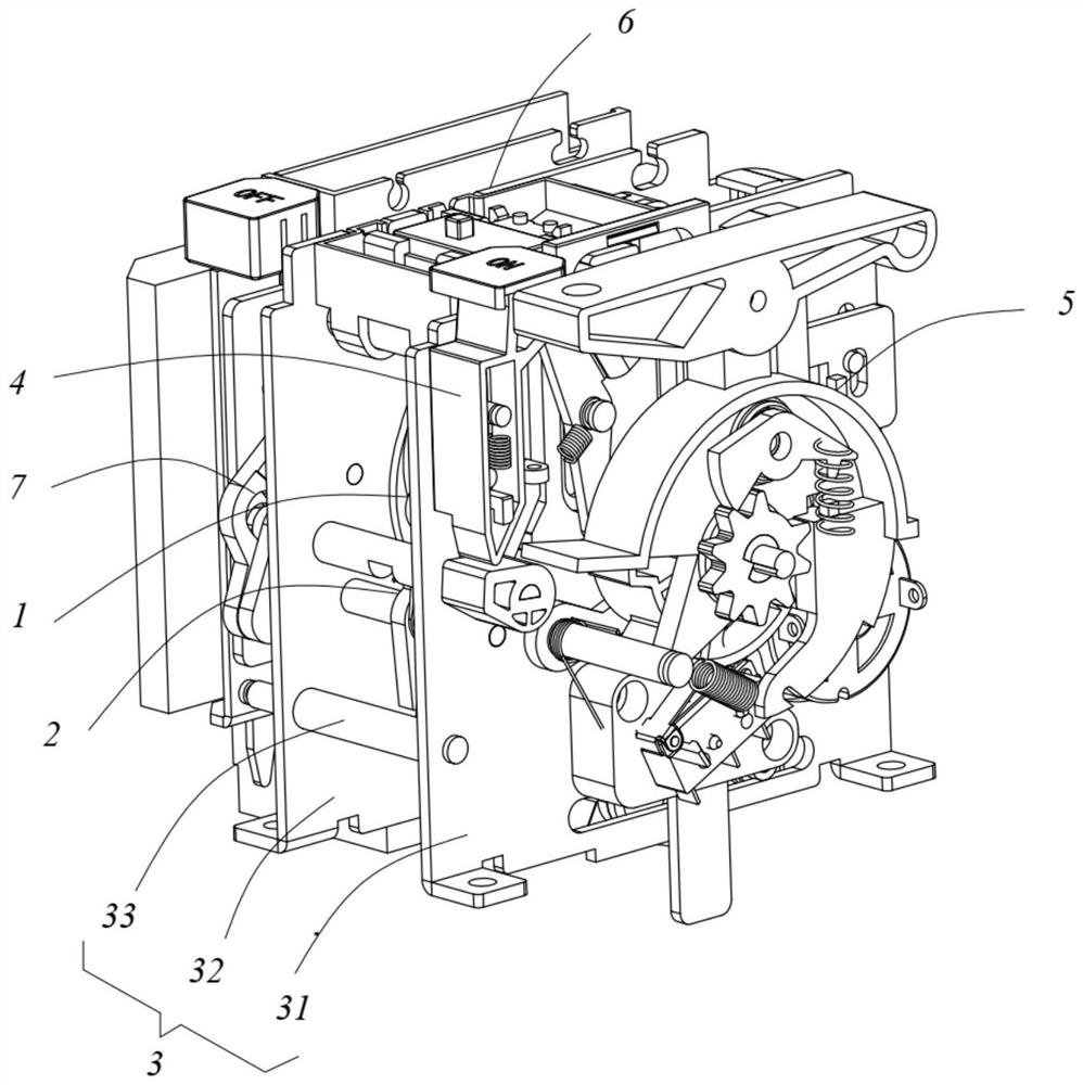 Energy storage type operating mechanism for circuit breaker