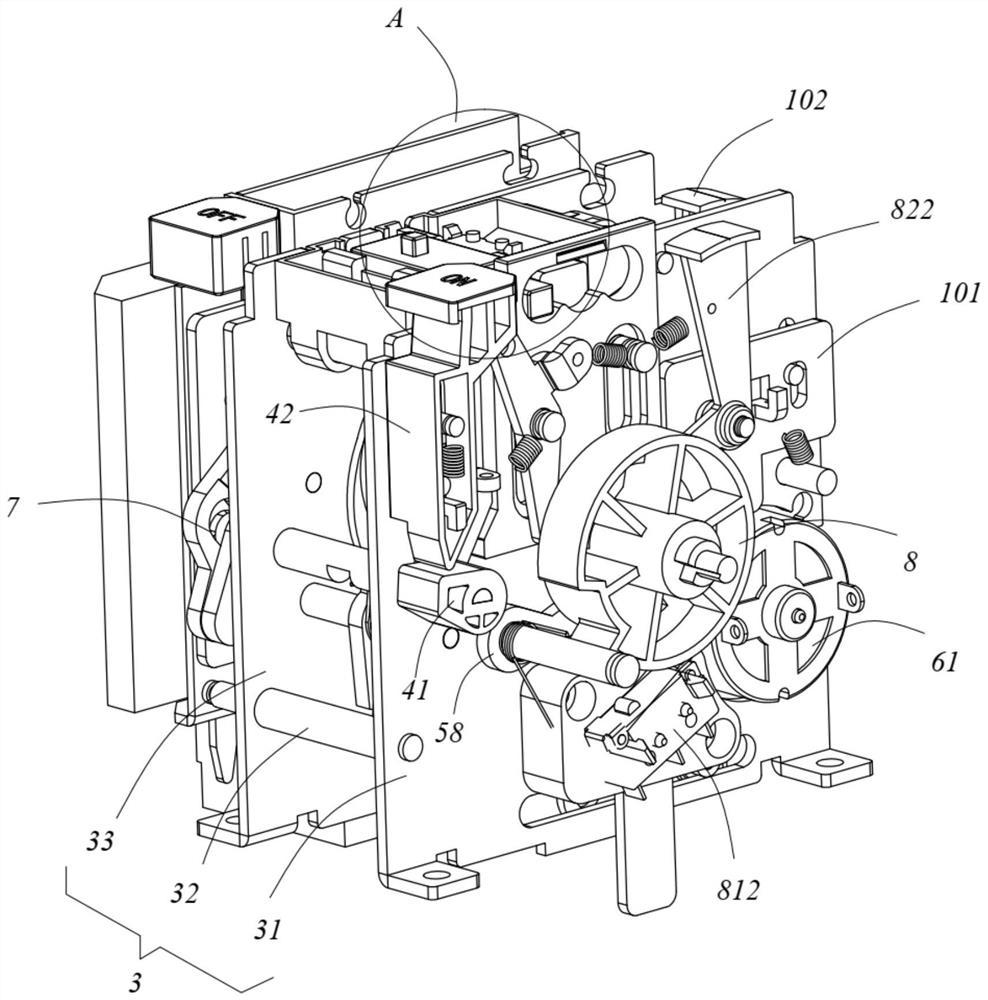 Energy storage type operating mechanism for circuit breaker