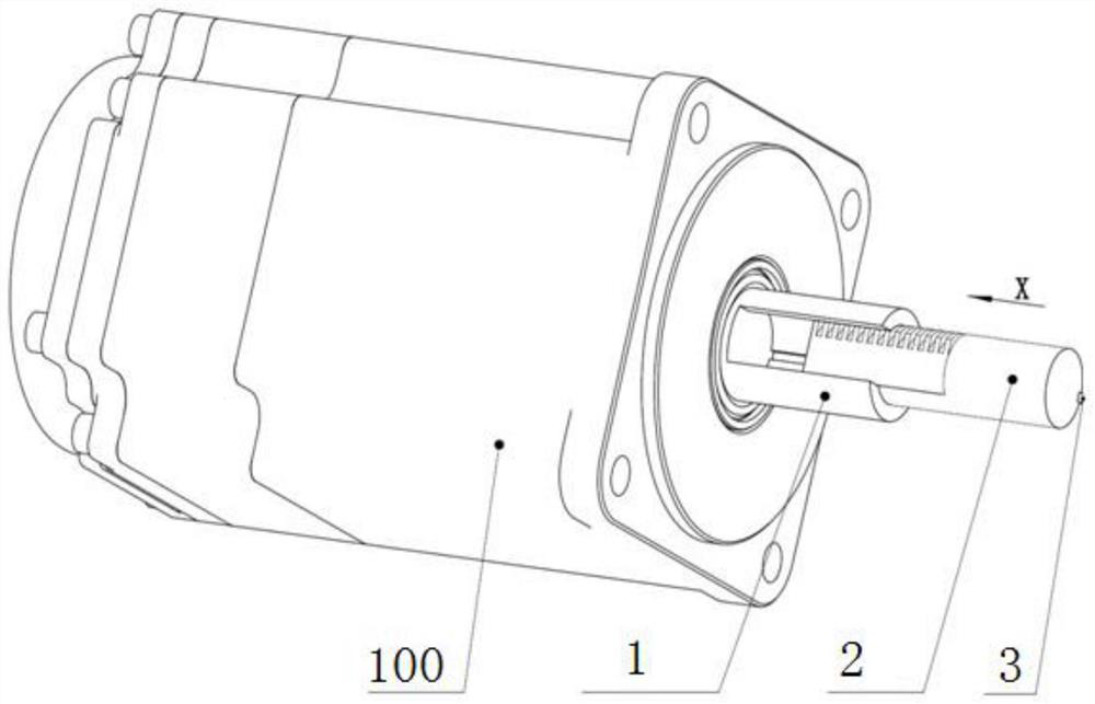 A motor with retractable shaft extension