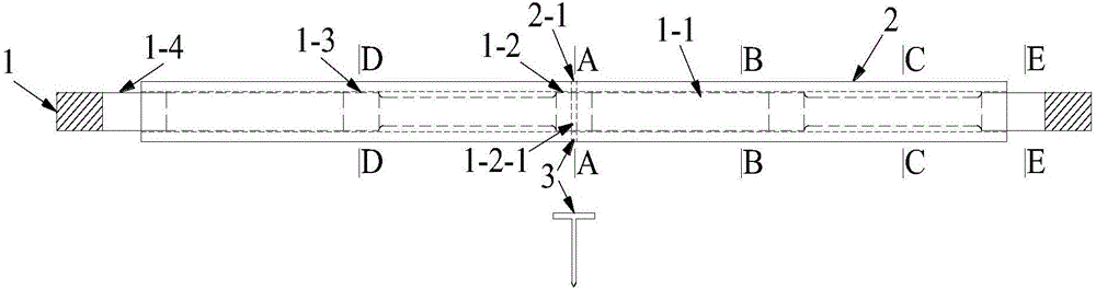 Vertical type bamboo-shaped round rod energy consumption rod