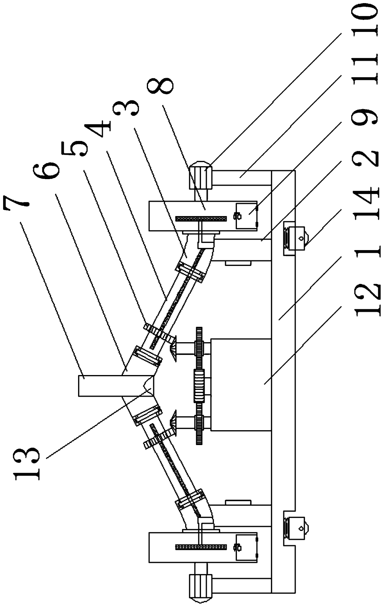 Wood chip drying machine device with secondary drying function