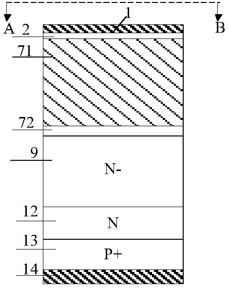 Trench gate charge storage type IGBT and manufacturing method thereof