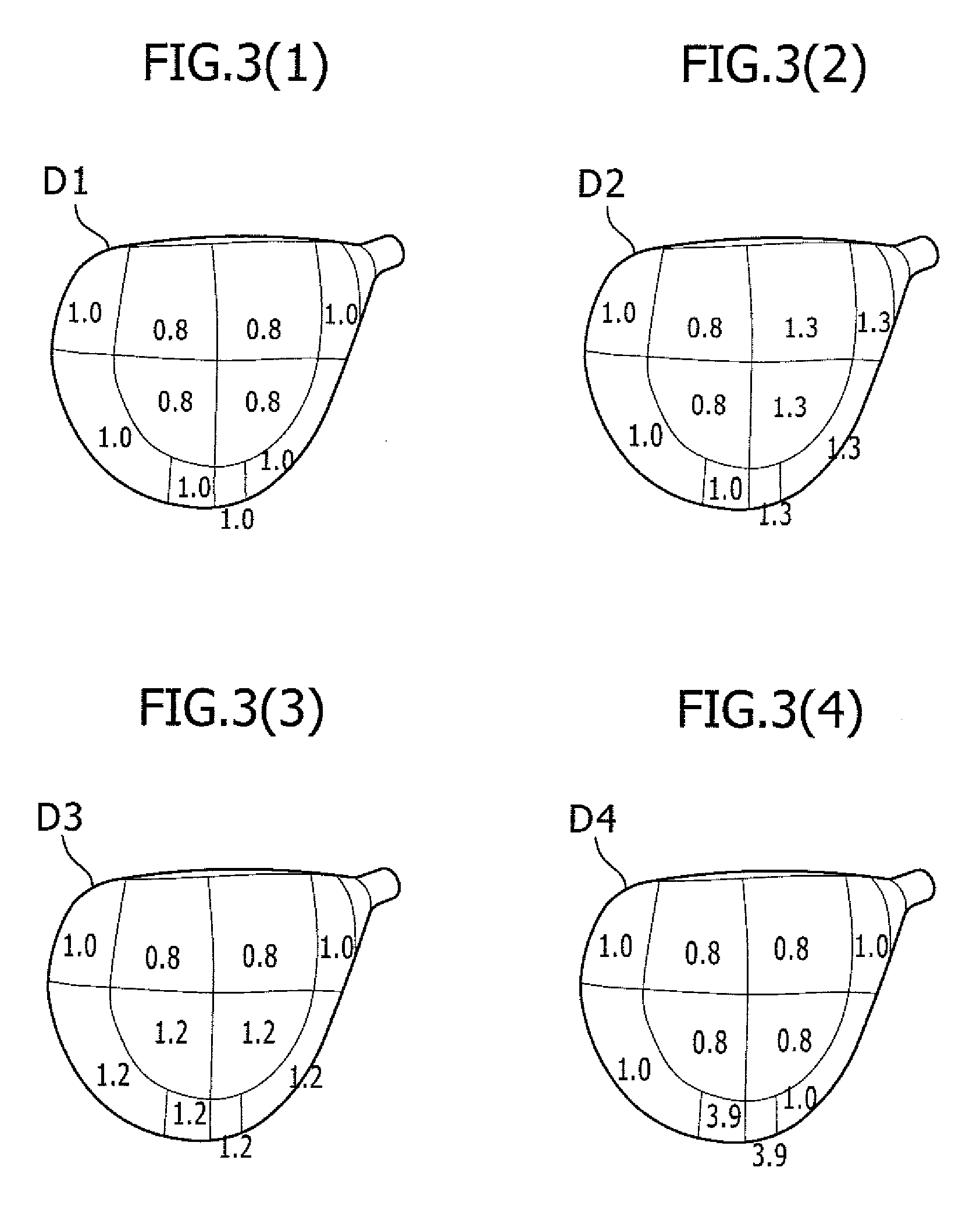 Method of analysis for kinetic properties of golf club head and golf club therefor