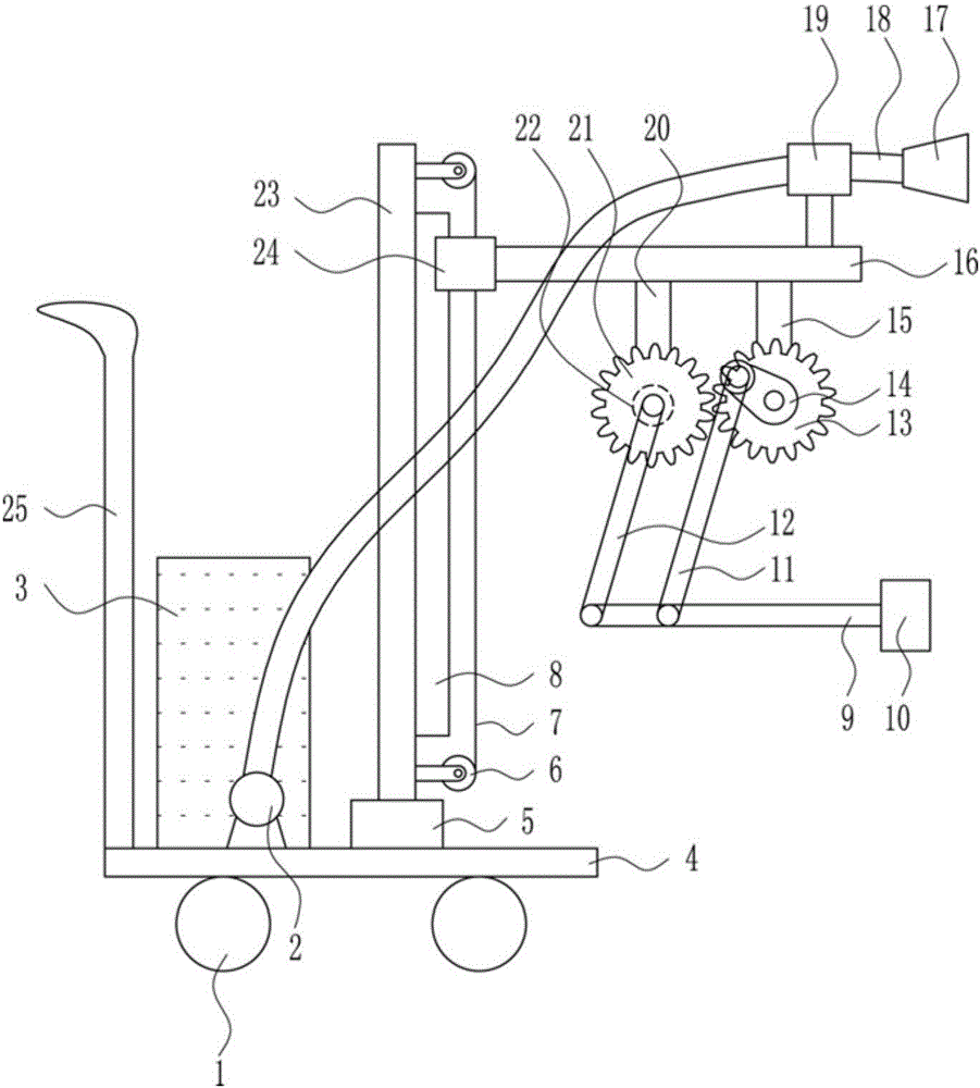 Safety type fast wall dismantling device for decoration