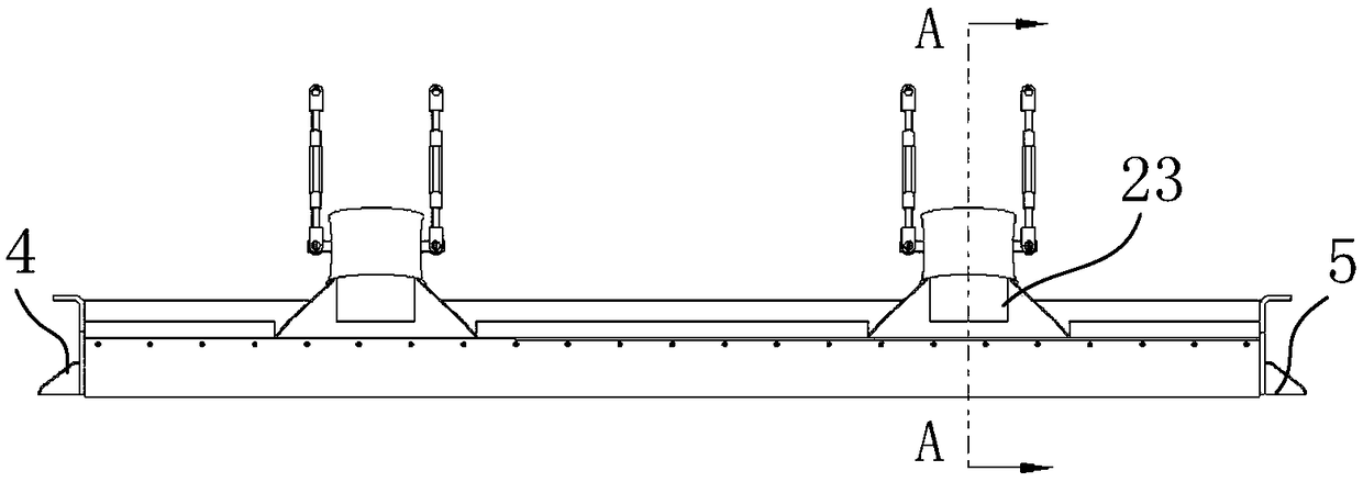 Sweeping car suction nozzle structure and sweeping car