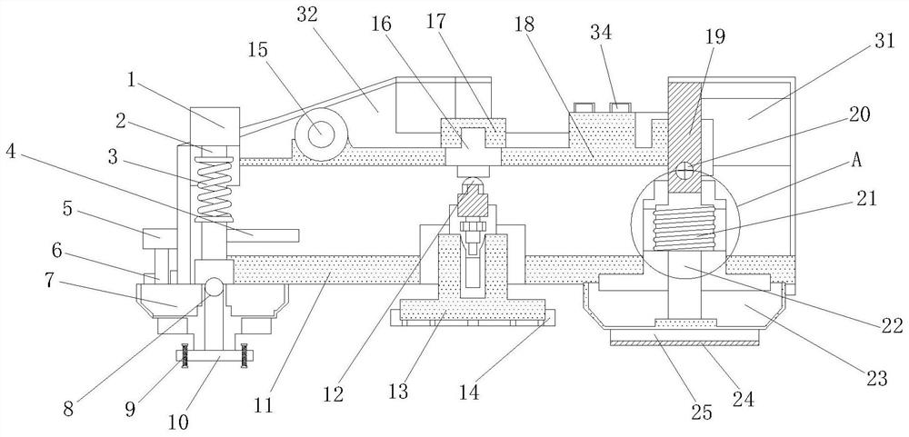 Horizontal honing machine constant pressure mechanism