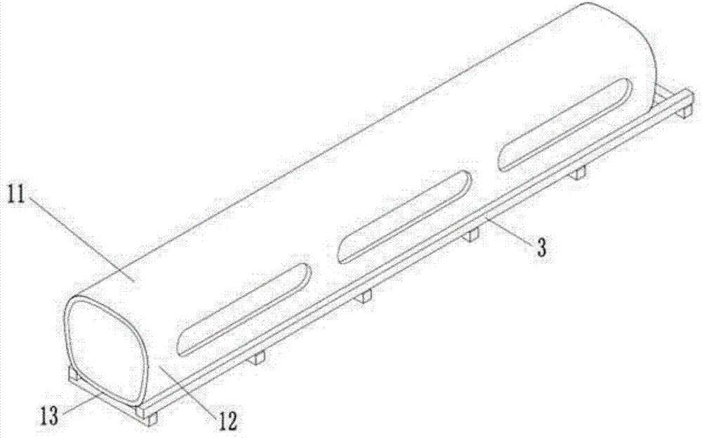 Finite element simulating and testing system and method of bamboo winding vehicle body