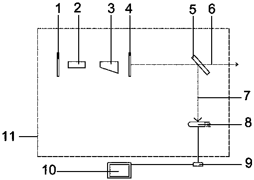 Laser power real-time monitoring device