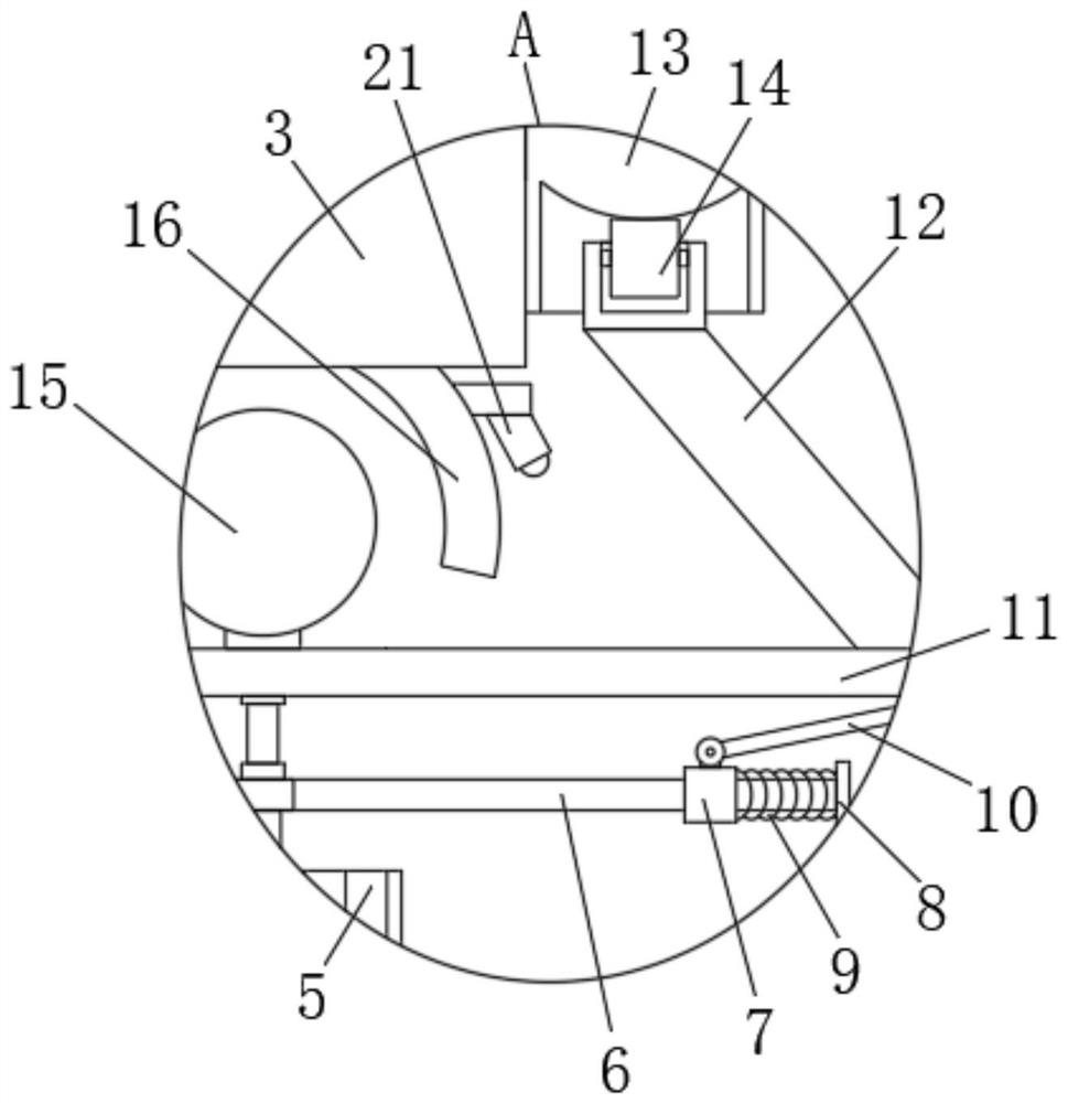 A feed feeding device for domestic pig breeding with a wide feeding range