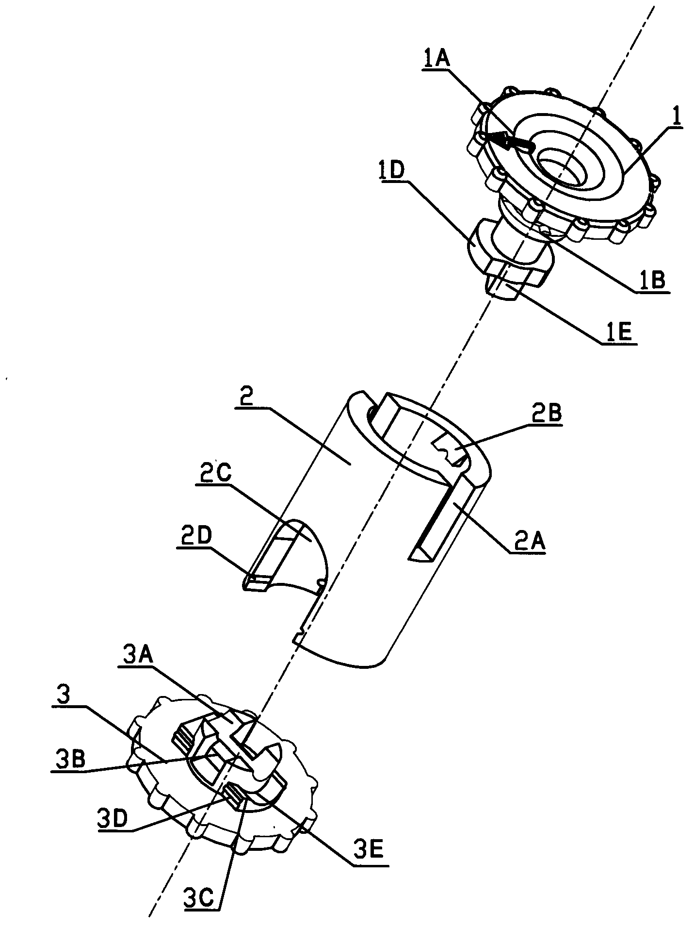 Separation cut-off clamp for safety vein needle