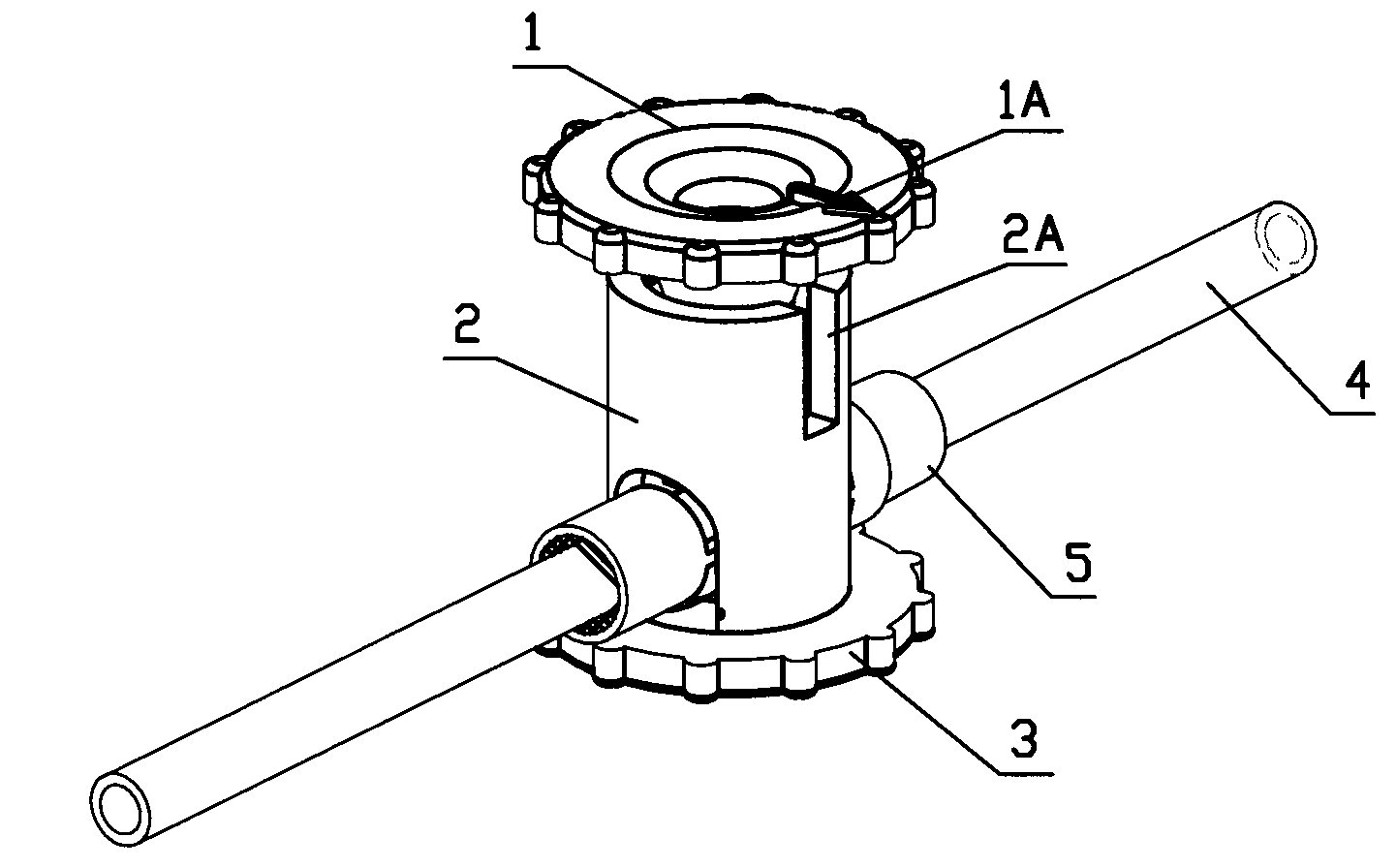 Separation cut-off clamp for safety vein needle