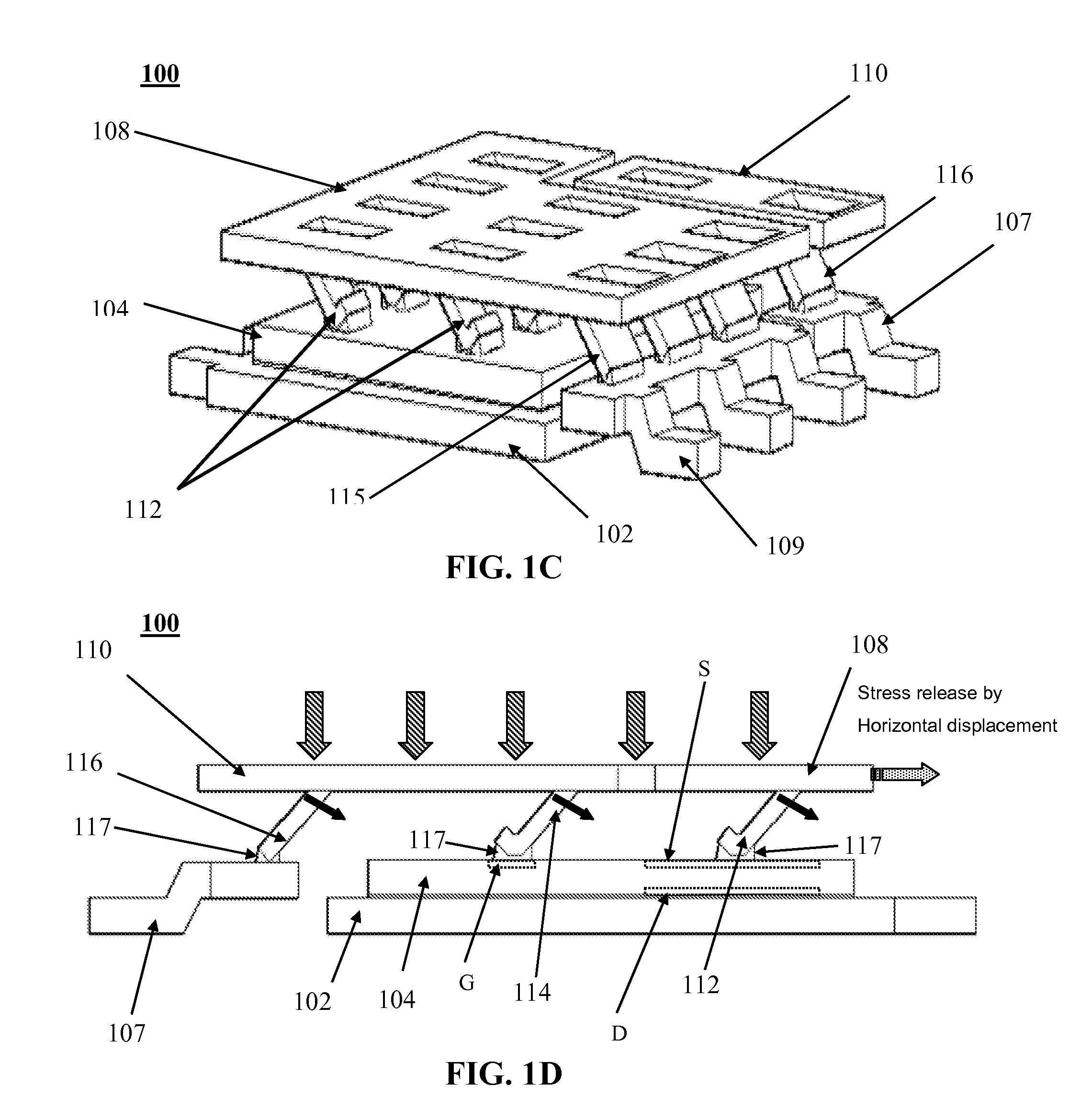 Top exposed clip with window array