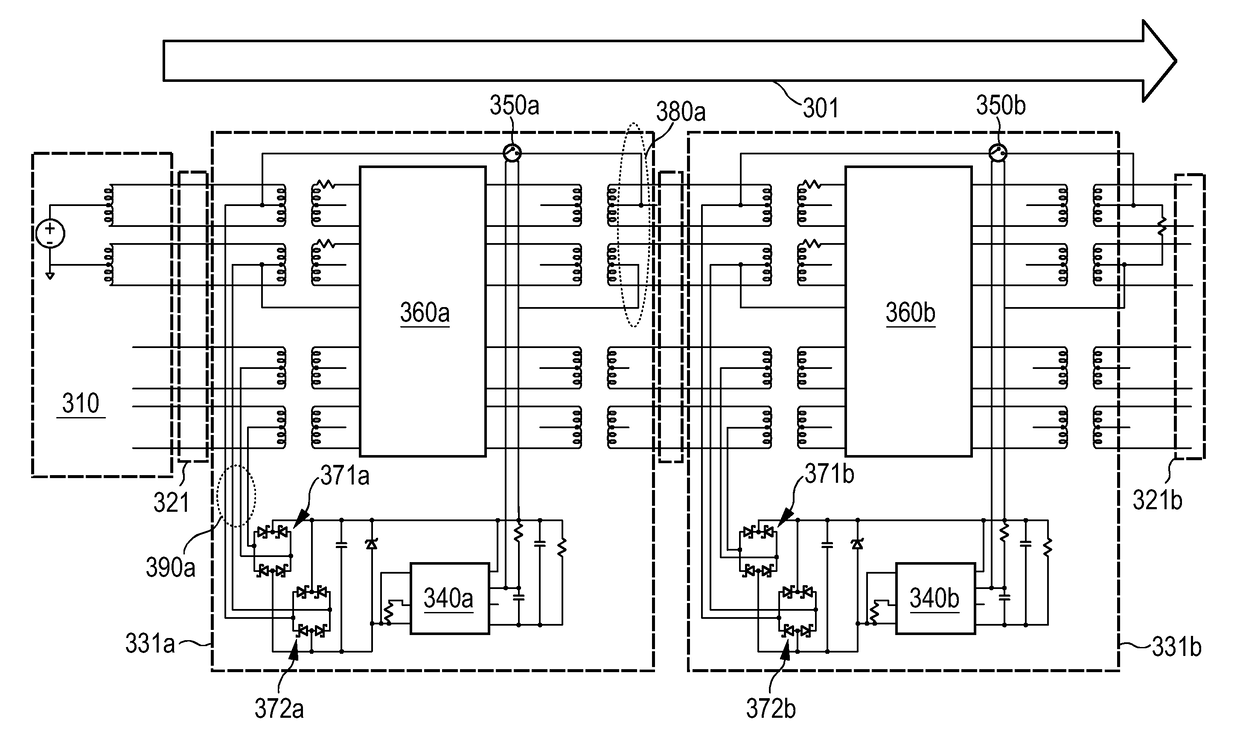 Power forwarding via a powered device