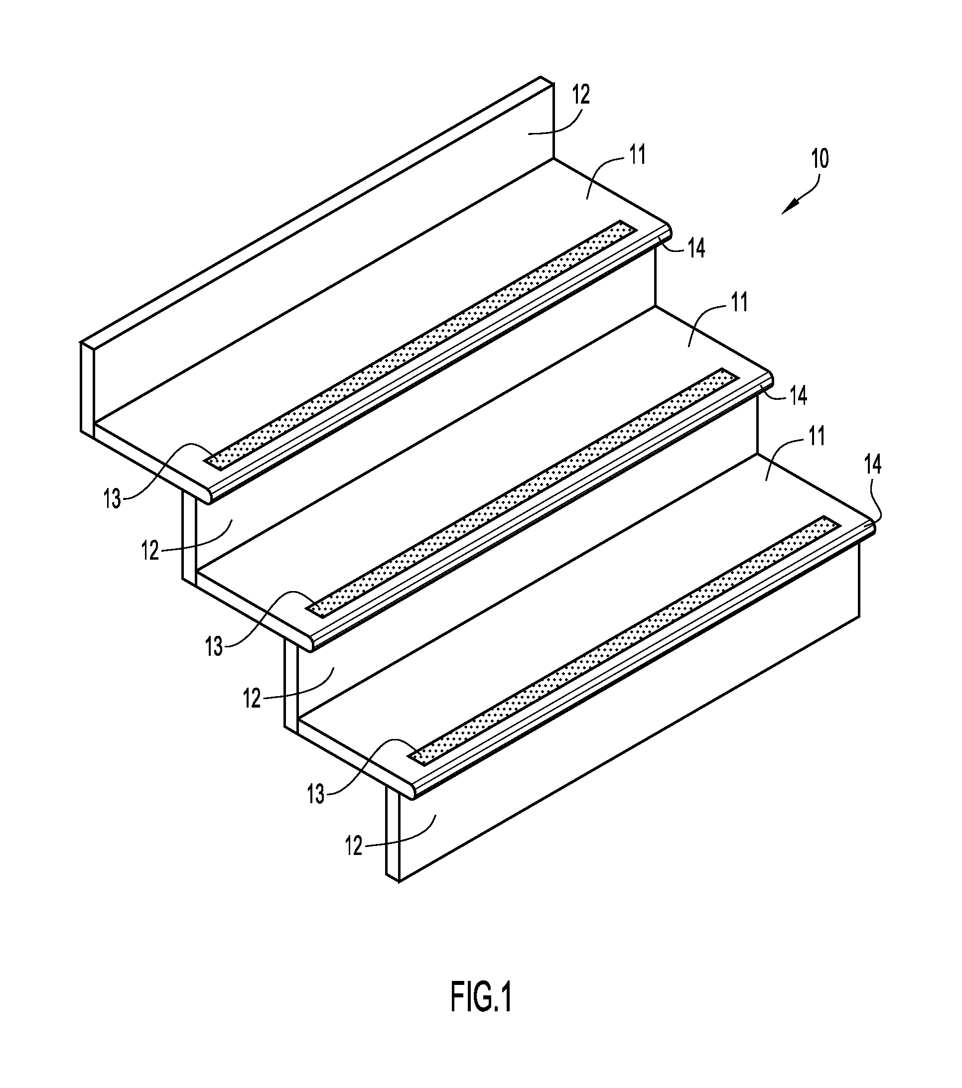 Method and apparatus for enhancing traction on stair treads