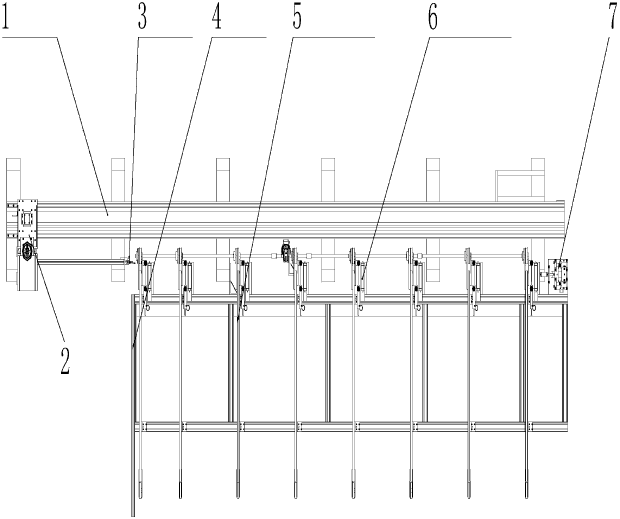 Sectional material sawing equipment