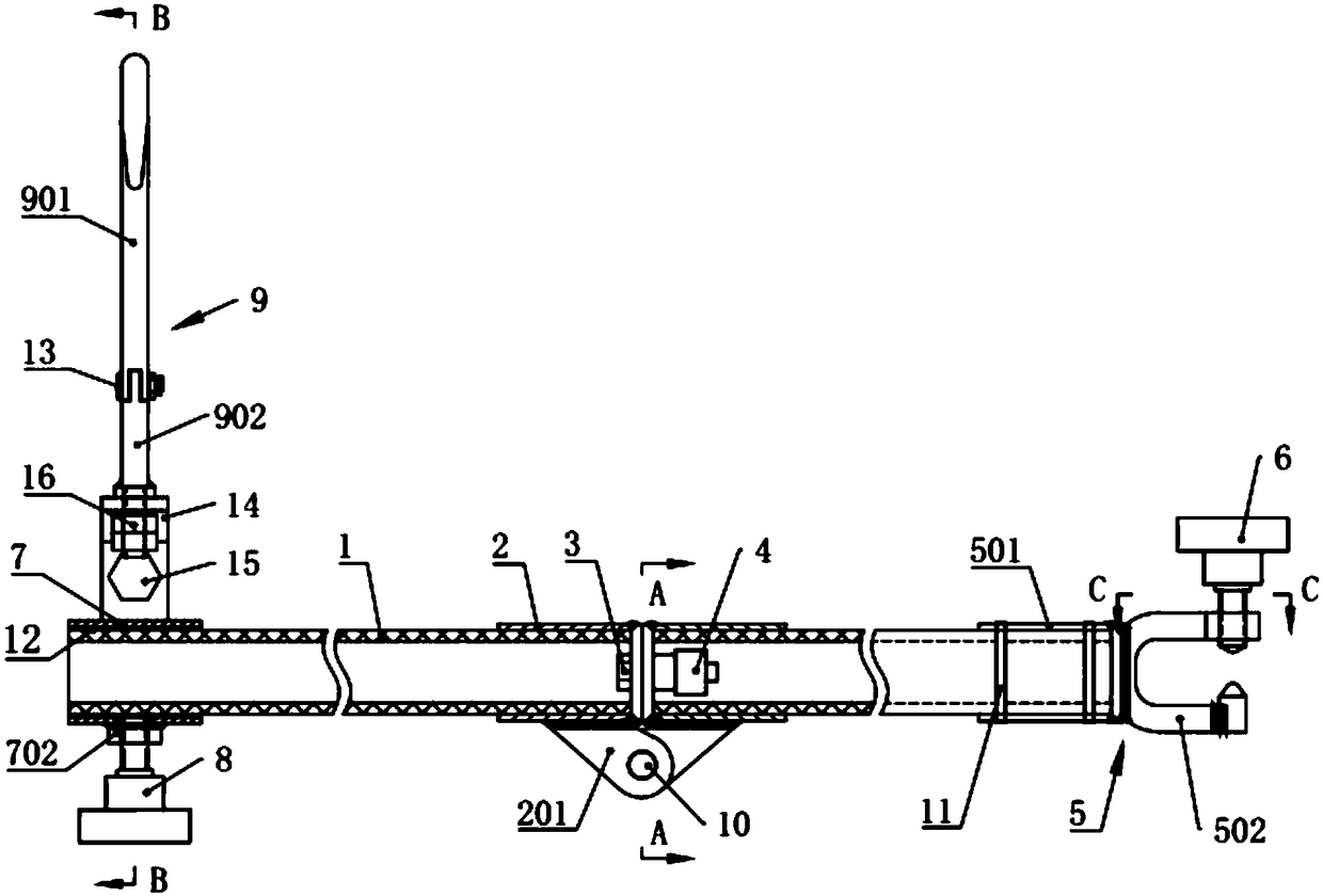 110KV tensile rod composite insulator outgoing line hanging ladder