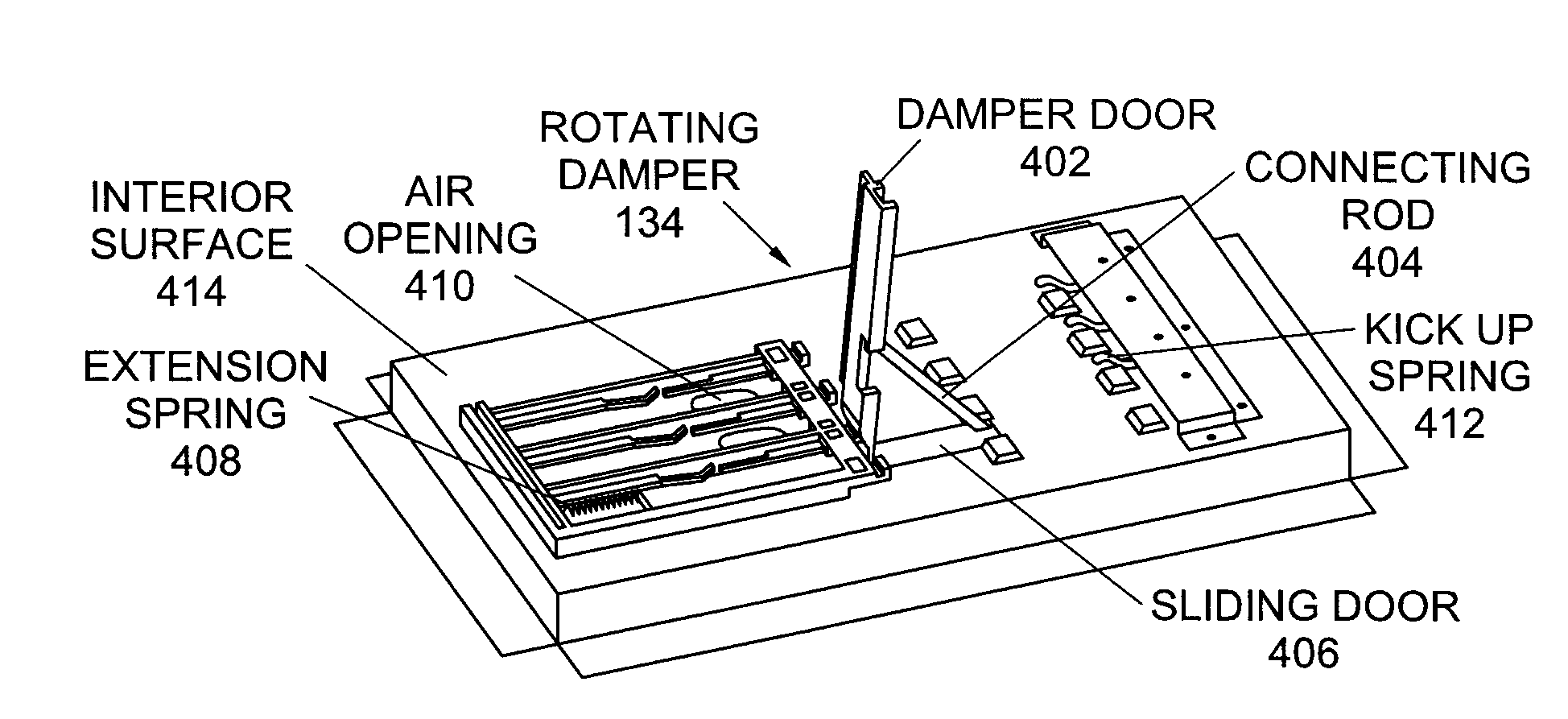 System, method, and apparatus for distributing air in a blade server